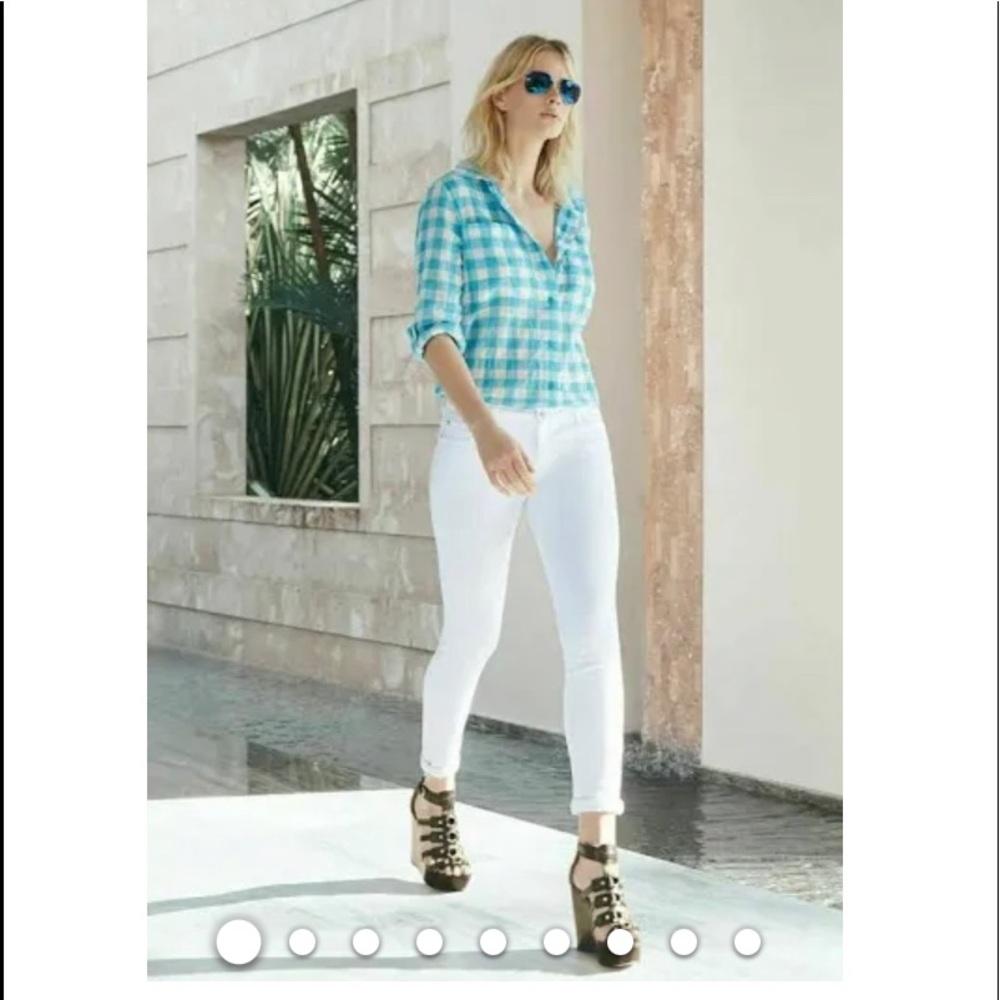 Michael Kors white Izzy skinny jeans